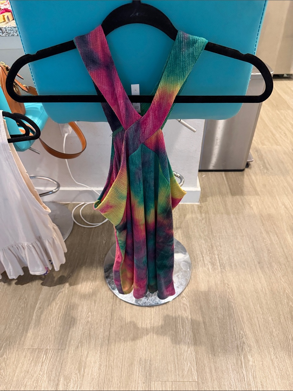 mts Multicolor Tie-Dye Crossback Tank Top never worn